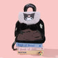 Sanrio Fluffy Backpack Women's Plush Flap Backpack