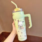 Sanrio Character Vacuum Cup  with Straw Handle 1200ml
