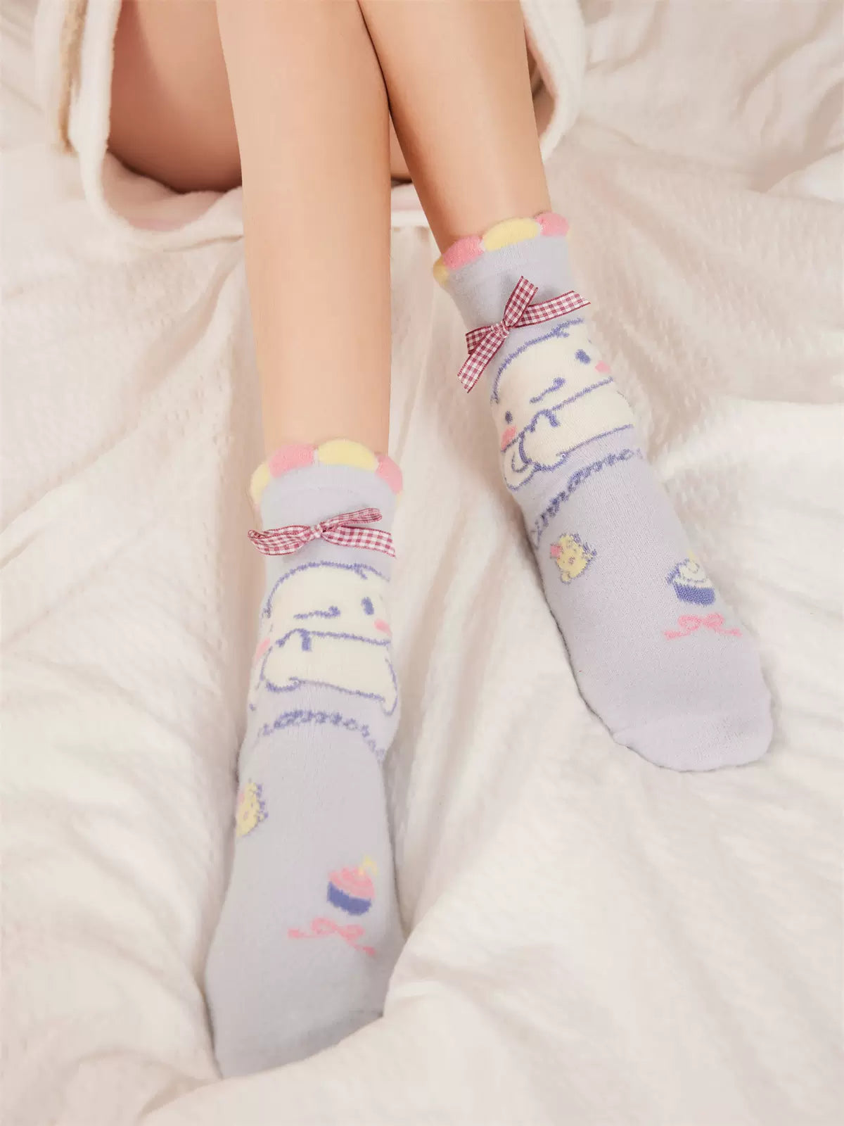 Sanrio Coral Fleece Mid-calf socks  Warm plush socks