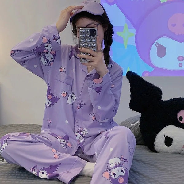 Kuromi Pajamas Set Joykawaii