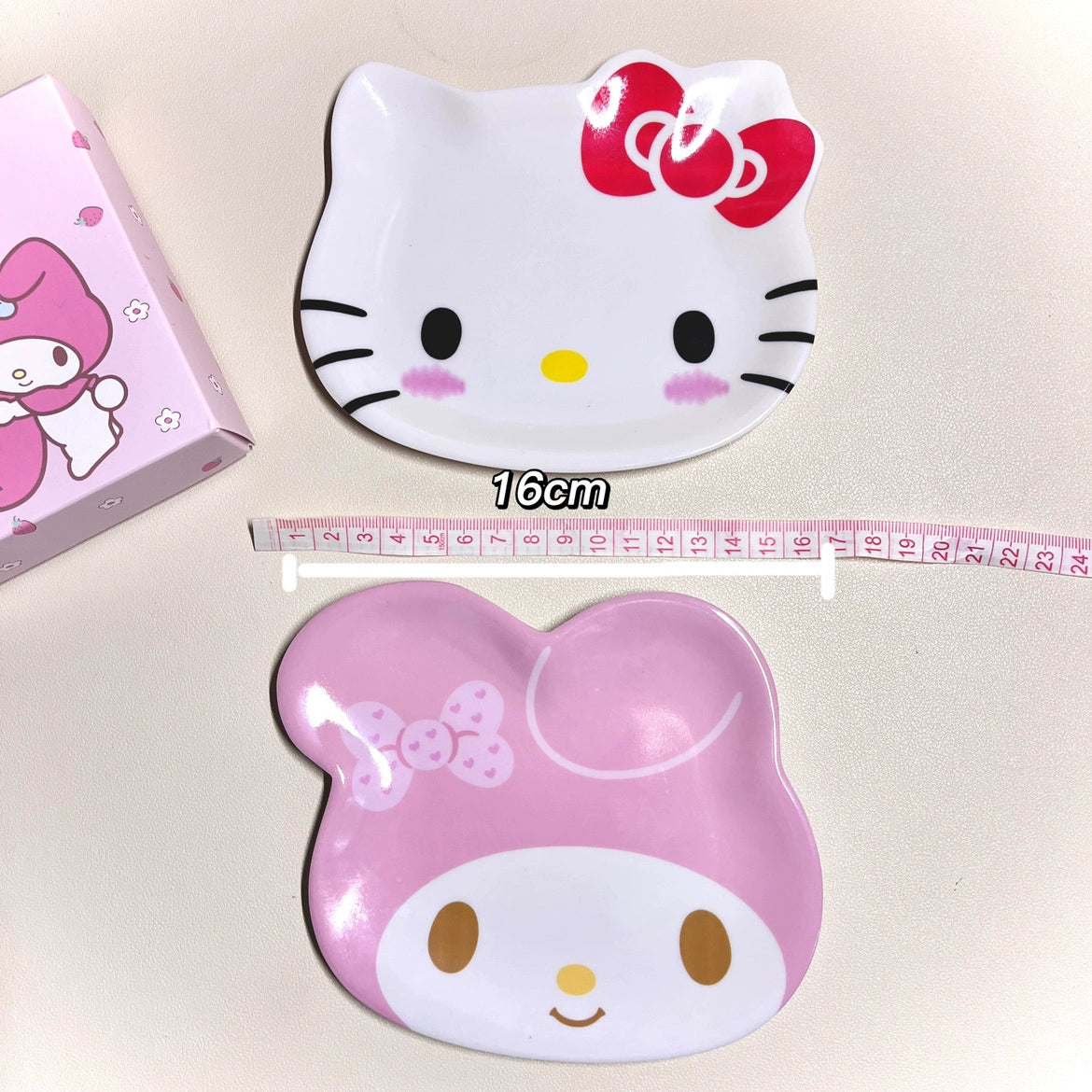 Hello Kitty & My melody Melamine Imitation Ceramic Plate