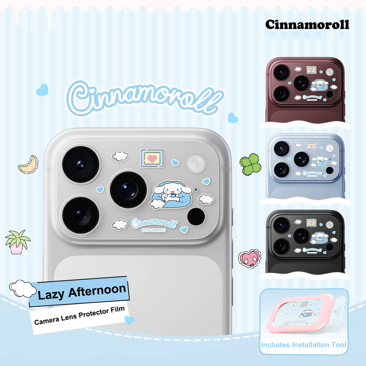 Sanrio Lazy Afternoon iphone Camera Cover 1pc