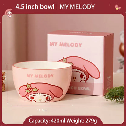 Cinnamoroll and My melody Christmas tableware set