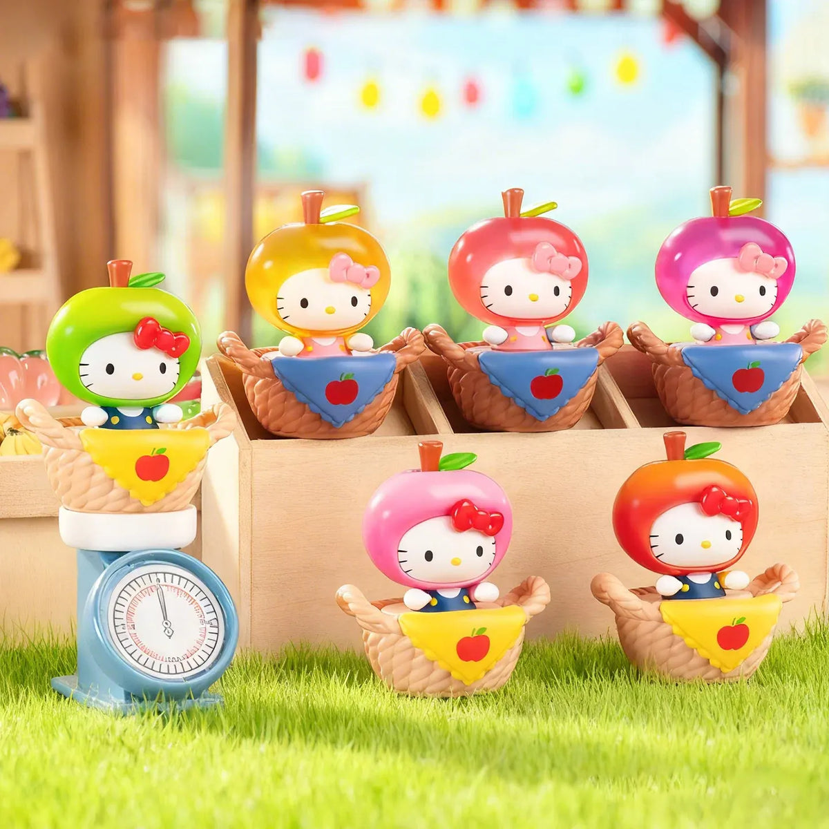 Hello Kitty Fruit Basket Sweetheart Shake Cute Beans Blind bag Hello Kitty Fruit Basket Sweetheart Shake Cute Beans Blind bag