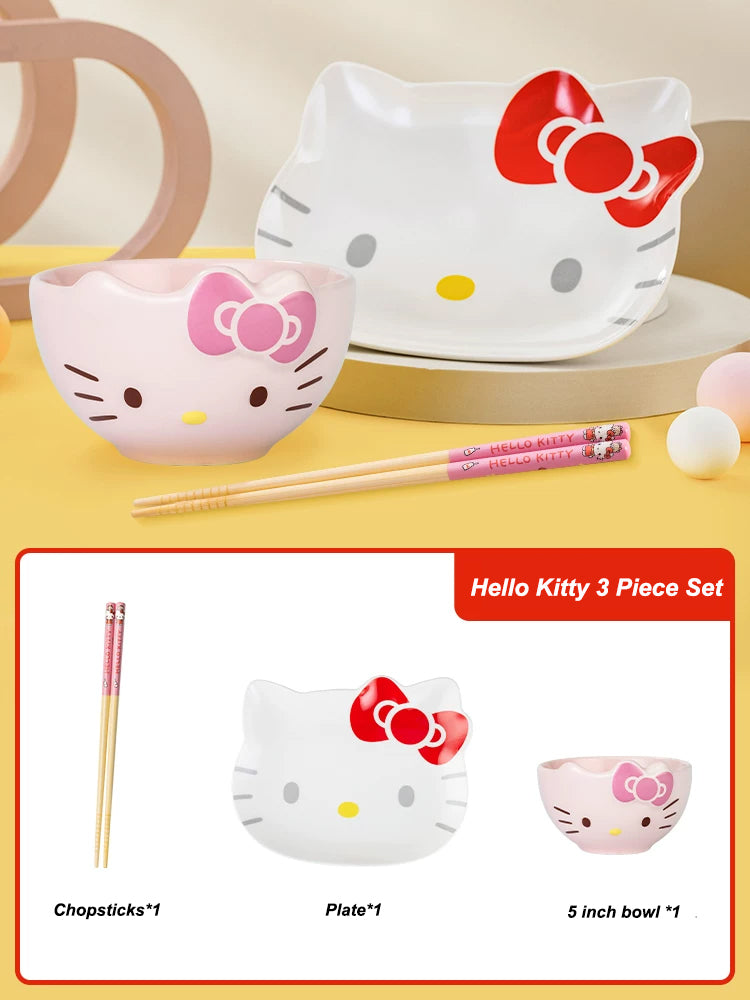Sanrio Characters Ceramic Bowl and Plate