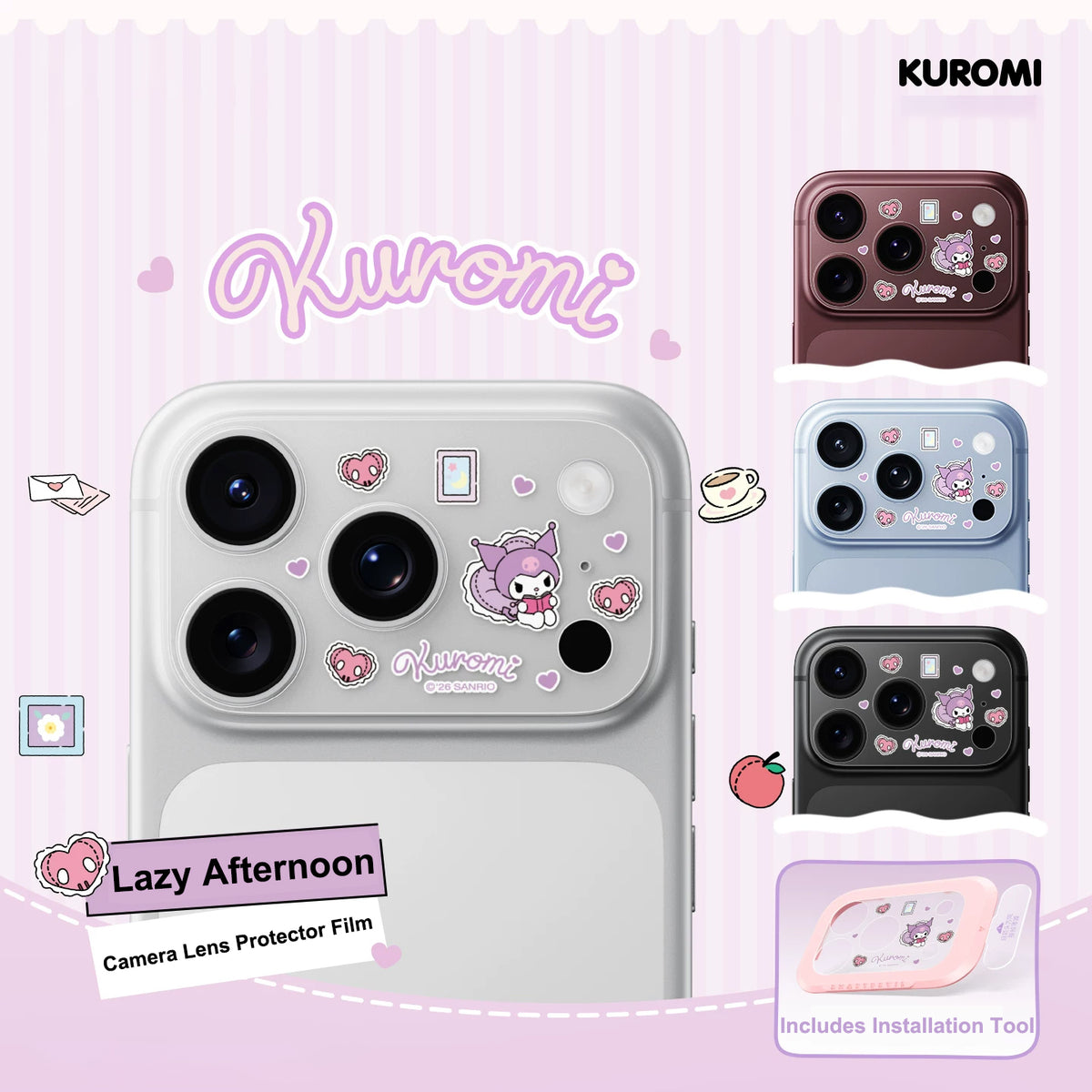 Sanrio Lazy Afternoon iphone Camera Cover 1pc