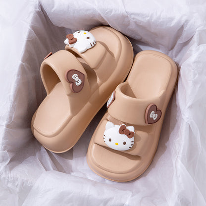 Sanrio Sandals Double Strap Waterproof EVA Chunky Slides