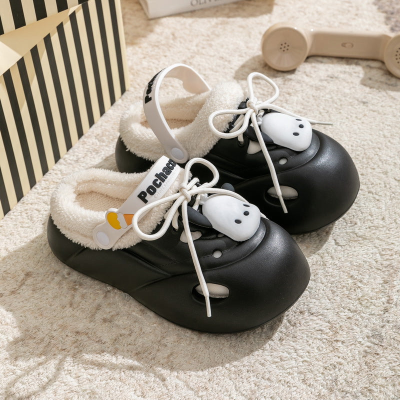 Sanrio Clogs Platform plush Shoes Slippers Winter Warm Plush