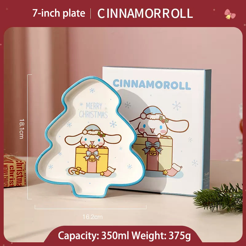 Cinnamoroll and My melody Christmas tableware set