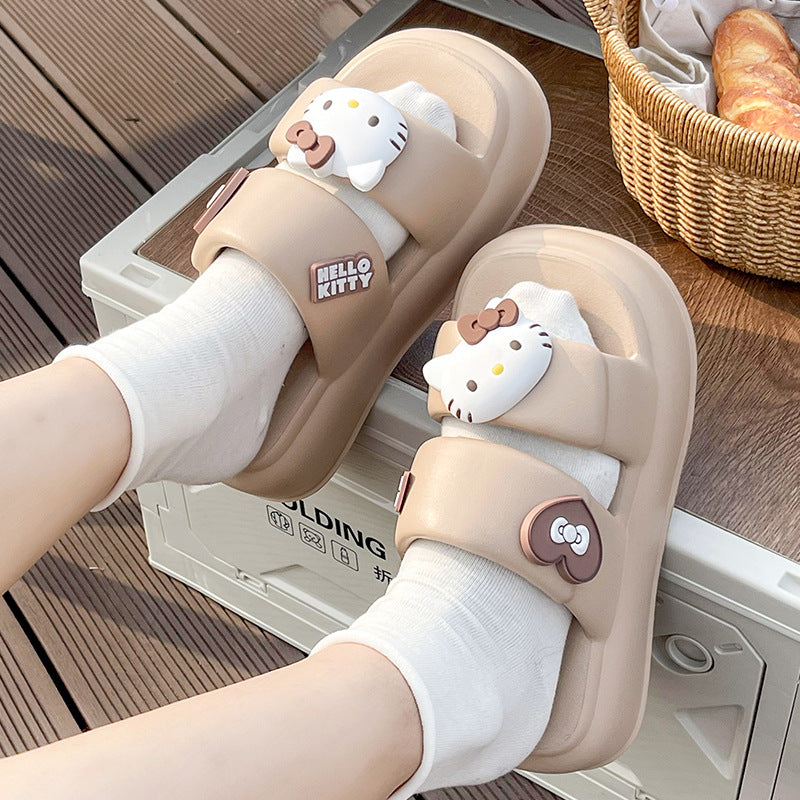 Sanrio Sandals Double Strap Waterproof EVA Chunky Slides