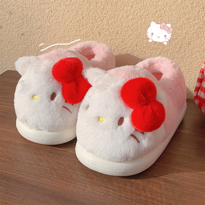 Hello Kitty  Warm home plush shoes Kuromi