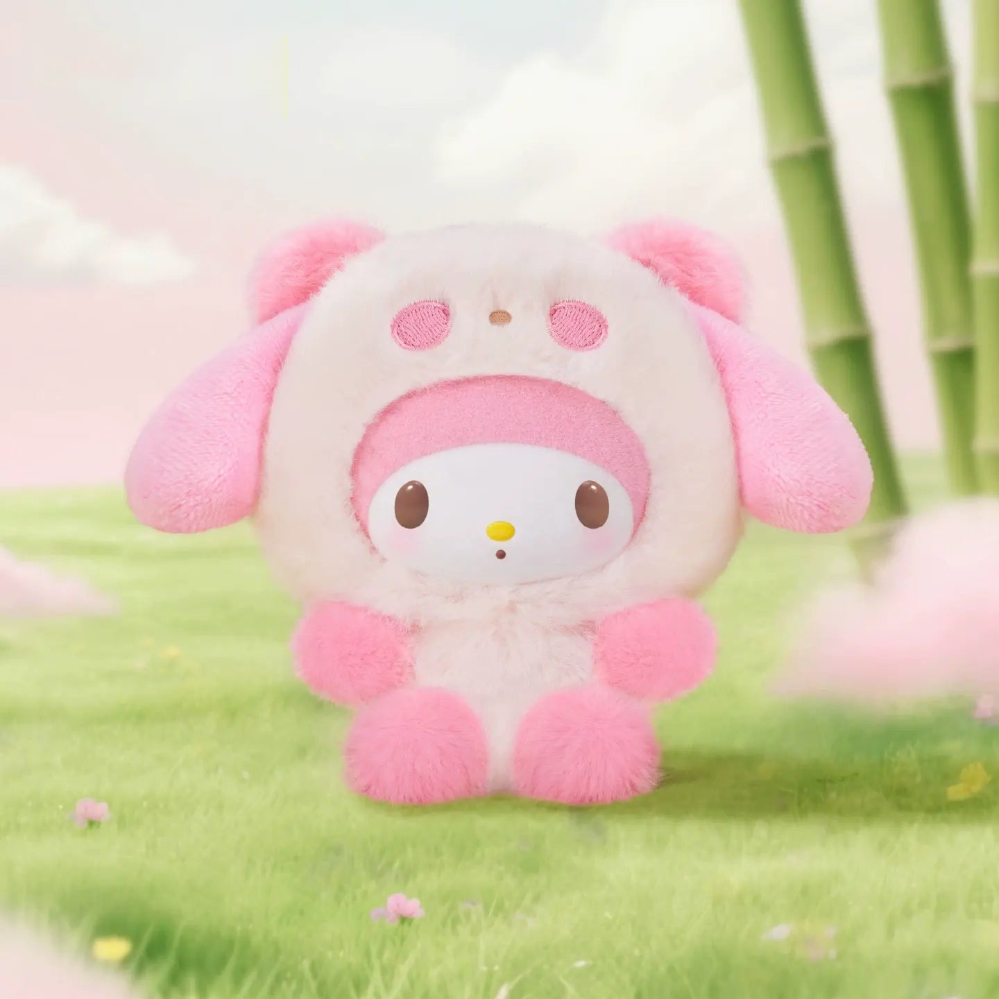 Sanrio Family Colorful Panda Plush pendant Blind Box