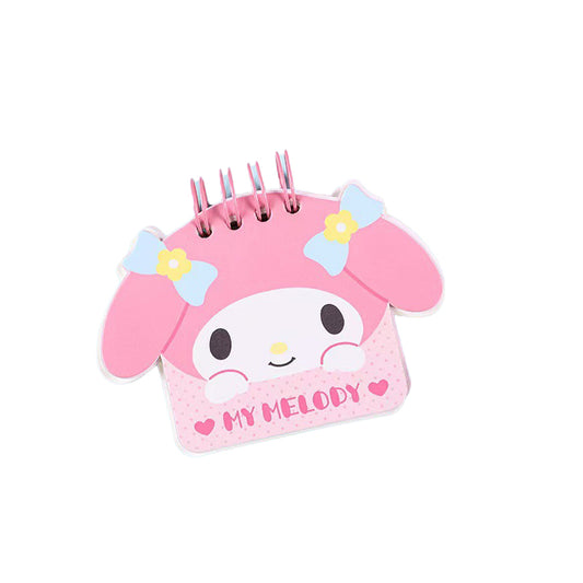 Kuromi and My melody Mini Head shape Notebook