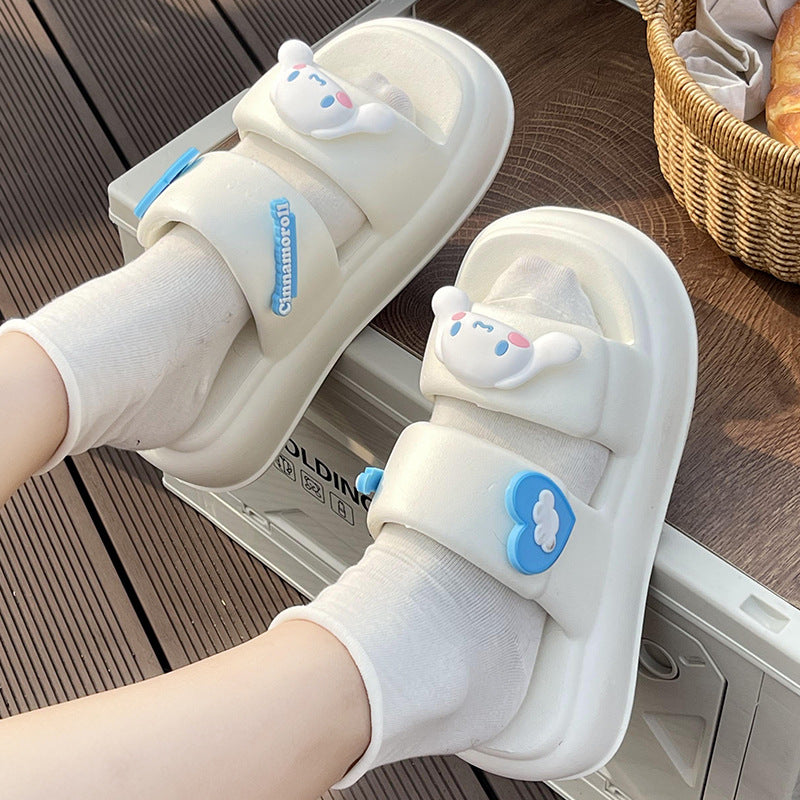 Sanrio Sandals Double Strap Waterproof EVA Chunky Slides