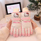 Hello Kitty Winter Snow Gloves Waterproof Ski Gloves Warm Windproof Gloves