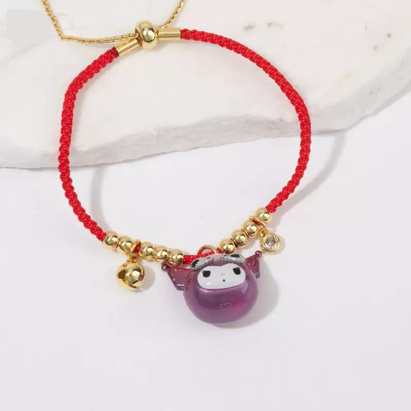 Sanrio red rope bracelet