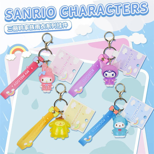 Sanrio raincoat series keychain