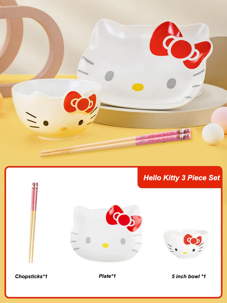 Sanrio Characters Ceramic Bowl and Plate