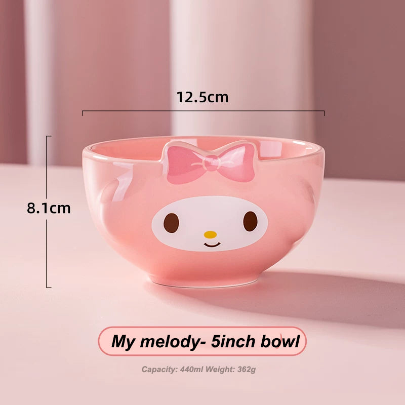 Sanrio Characters Ceramic Bowl and Plate