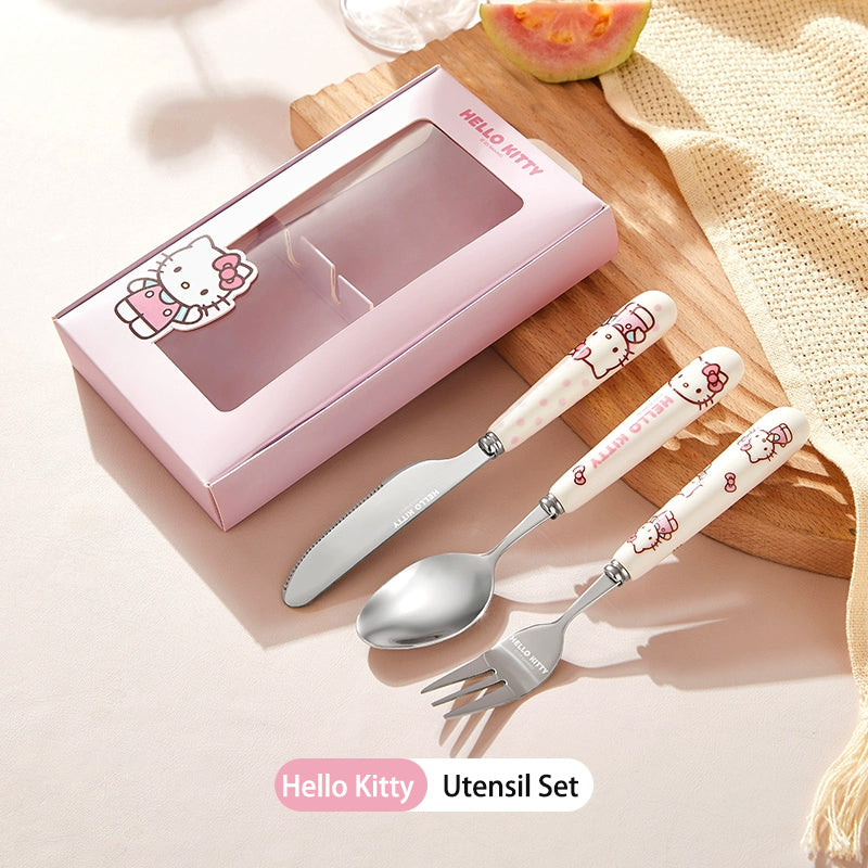 Sanrio Utensil Set Ceramic stainless steel cutlery set