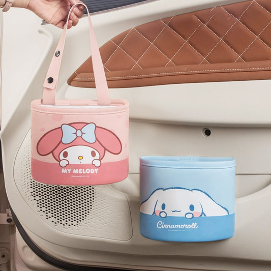 Sanrio Car trash can car storage foldable storage