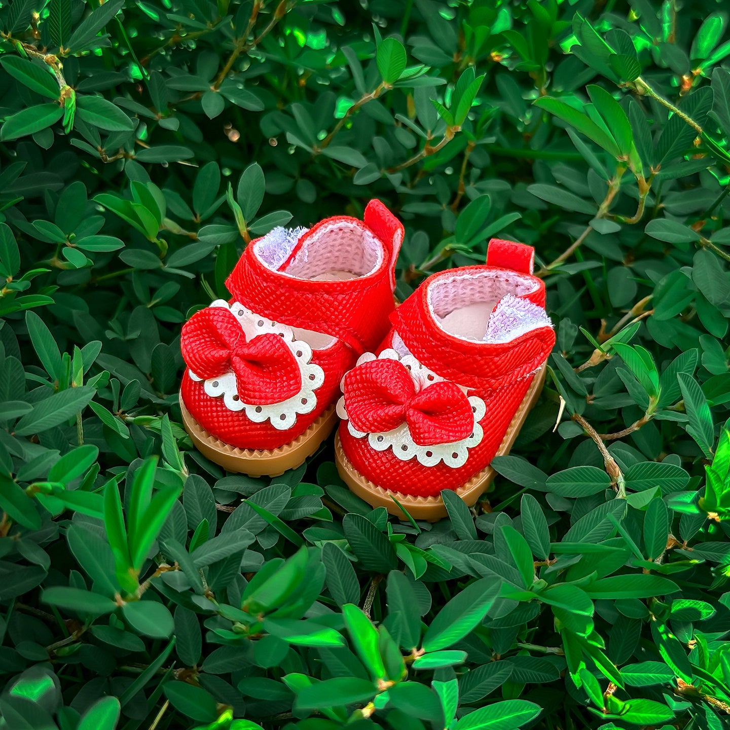 Labubu Bow Leather Shoes