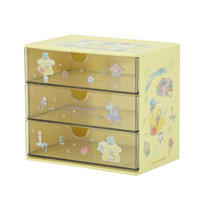 Sanrio Characters 3-Drawer Storage top Chest Sanrio Hong Kong