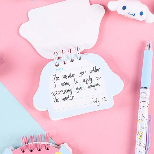 Kuromi and My melody Mini Head shape Notebook