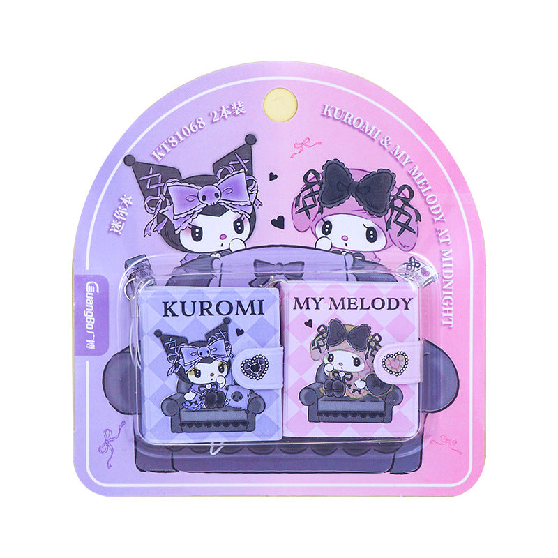 Ruunjoy Mini Sanrio Kuromi Portable Notebook My Melody Anime