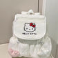 Sanrio Plush Backpack Women's Plush Drawstring Backpack Large capacity