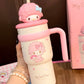 Sanrio Tumbler with Handle Stainless Steel Insulated Cup with Lid 700ml