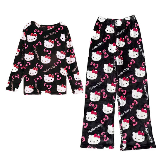 Hello Kitty Plush Pajama Set  2-Piece