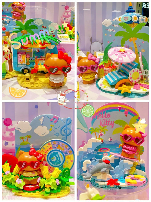 Hello Kitty  Hawaii Seaside Holiday Series Building Blocks