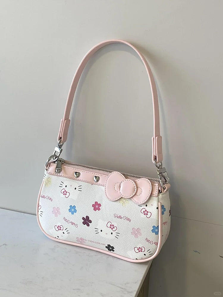 Hello kitty Shoulder Crossbody Bags Y2K  Handbag Evening Armpit Handle Purse