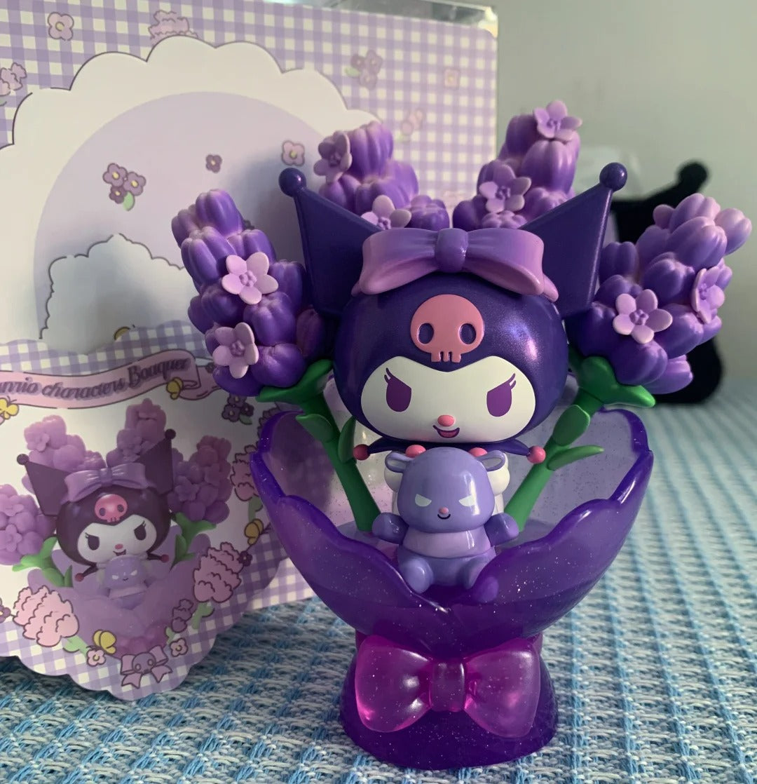 Kuromi and My melody Bouquet Figure