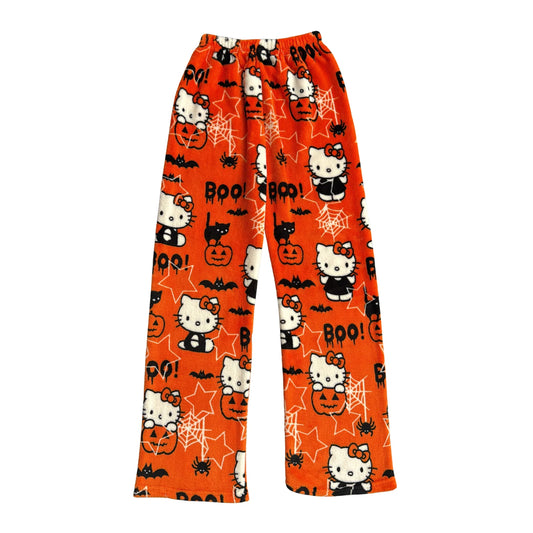 Hellokitty Halloween Fuzzy Pajama  Pants