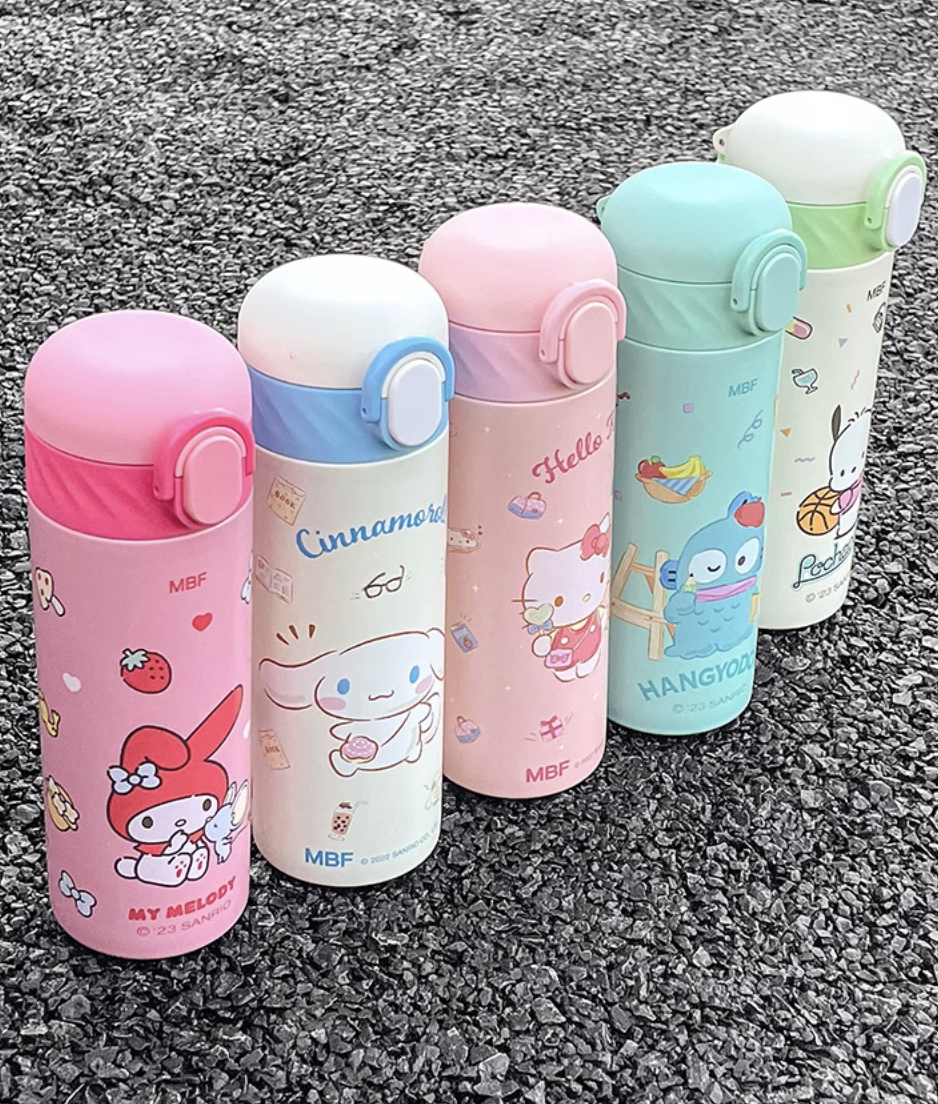 Sanrio Straw Stainless Steel vacuum bottle – Joykawaii