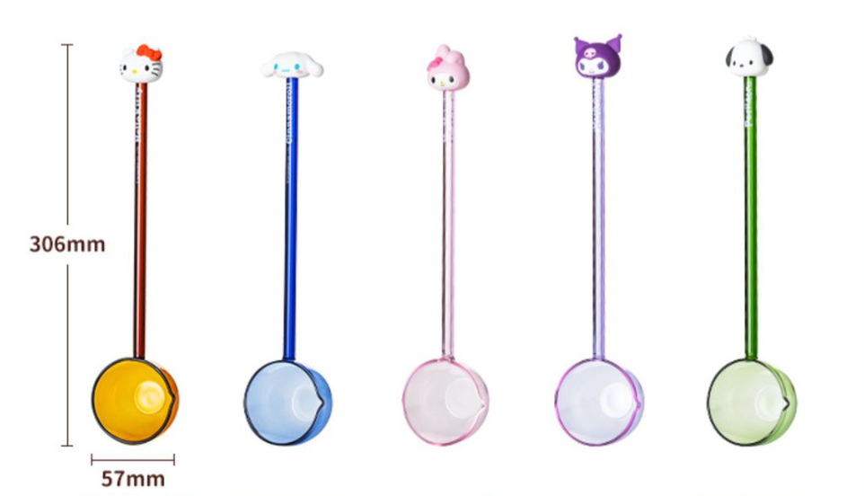 Sanrio Long-handled glass spoon