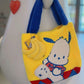 Limited  Pochacco & DQ Pochacco plush tote bag