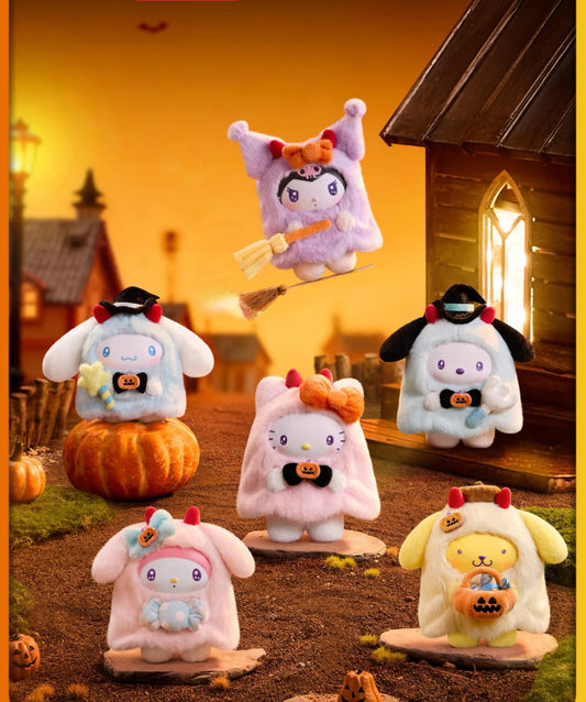 Sanrio Halloween themed Ghostie blind box Vinyl Plush Doll