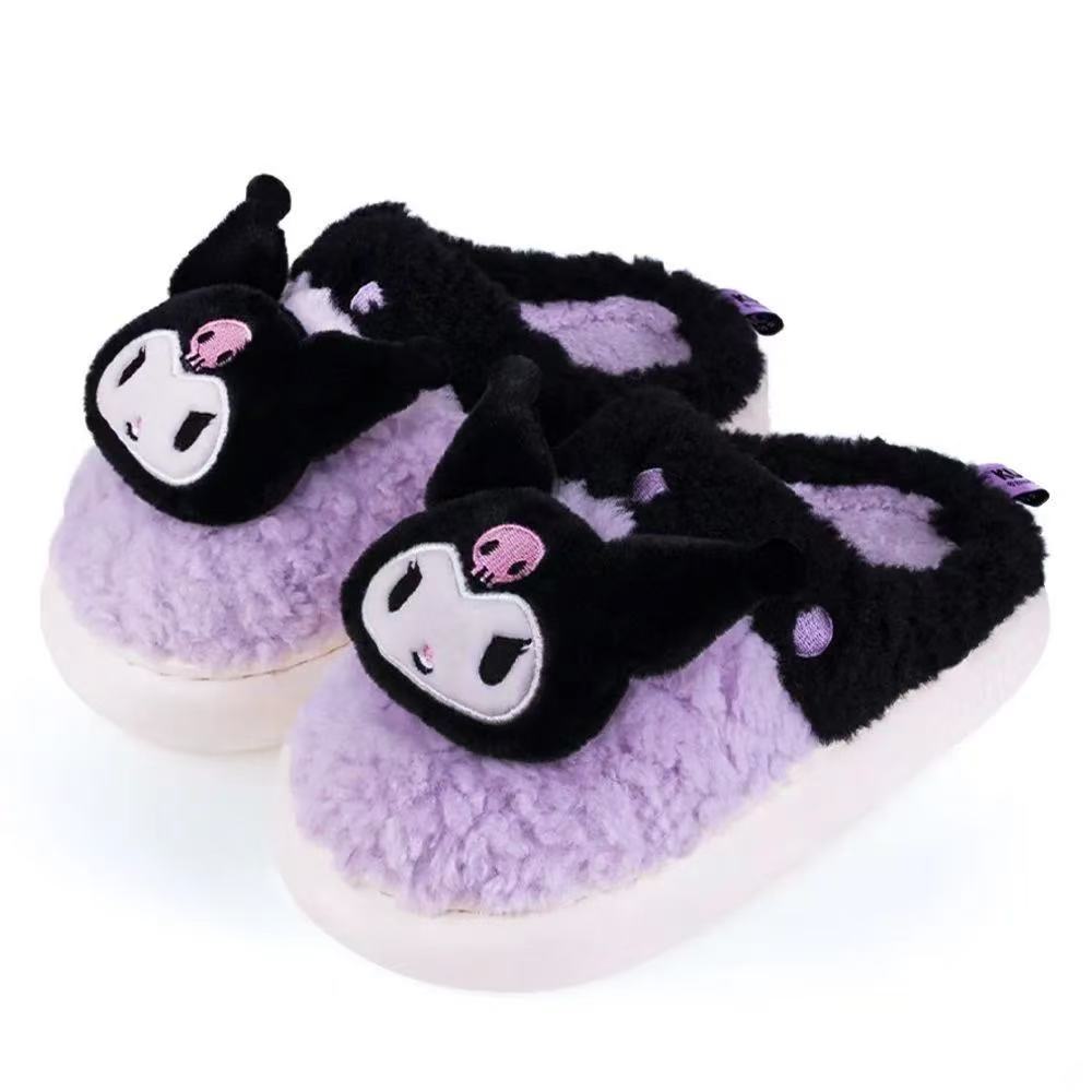 Sanrio plush fuzzy slippers home shoes