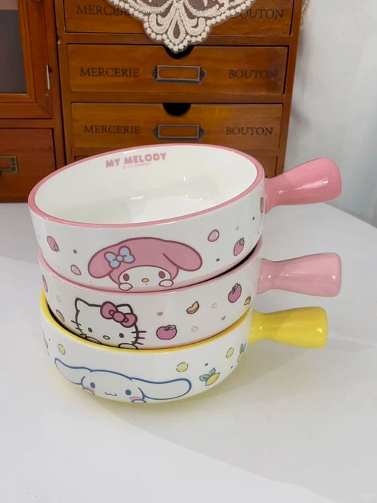 Sanrio Handle Ceramic Bowl