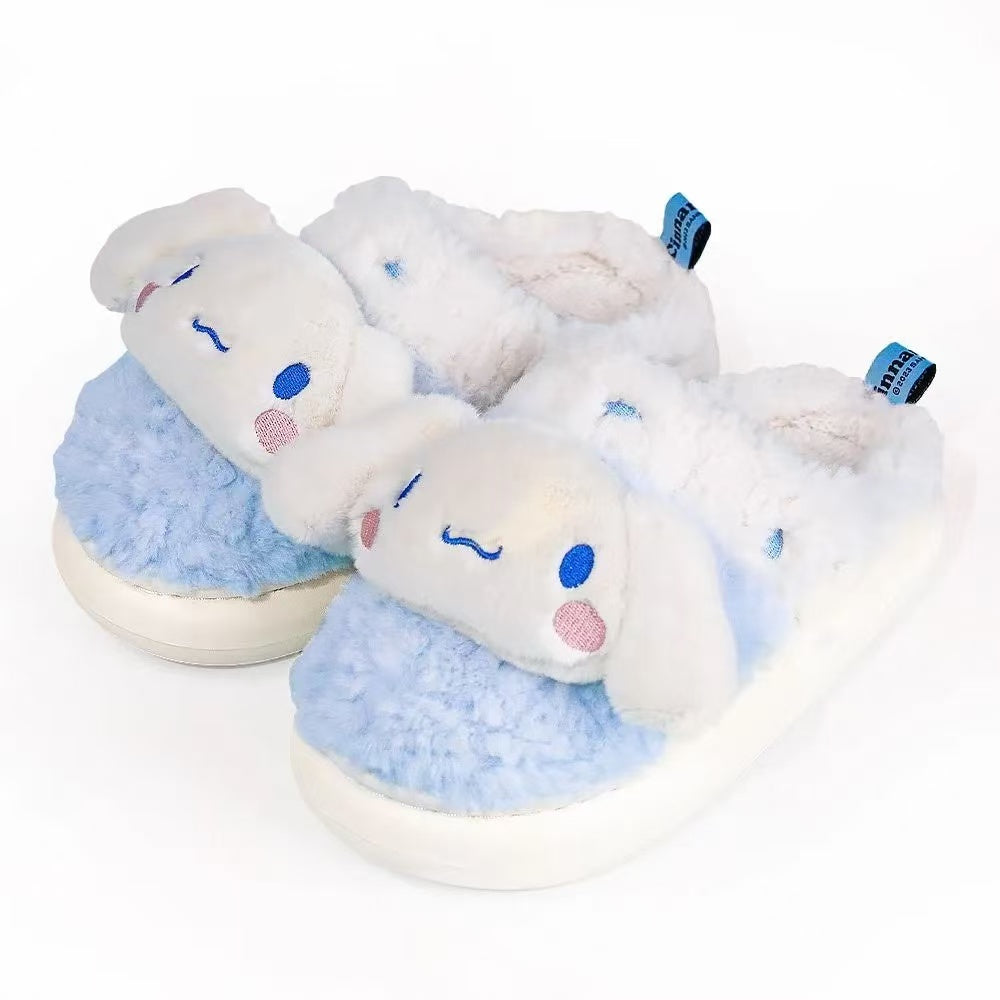 Sanrio plush fuzzy slippers home shoes