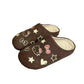 Hellokitty Suede Clogs Warm Slippers  Fuzzy Slippers