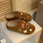 Hellokitty Suede Clogs Warm Slippers  Fuzzy Slippers