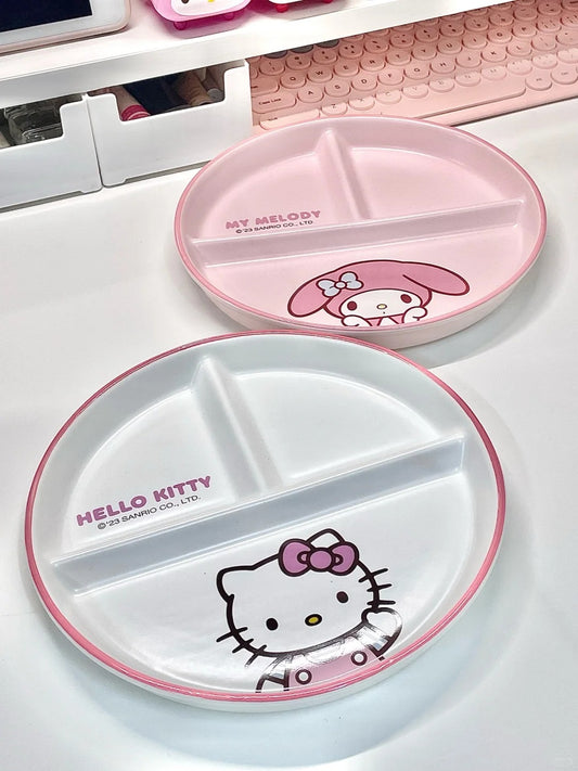 Sanrio Divided Dinner Plate 8 Inch