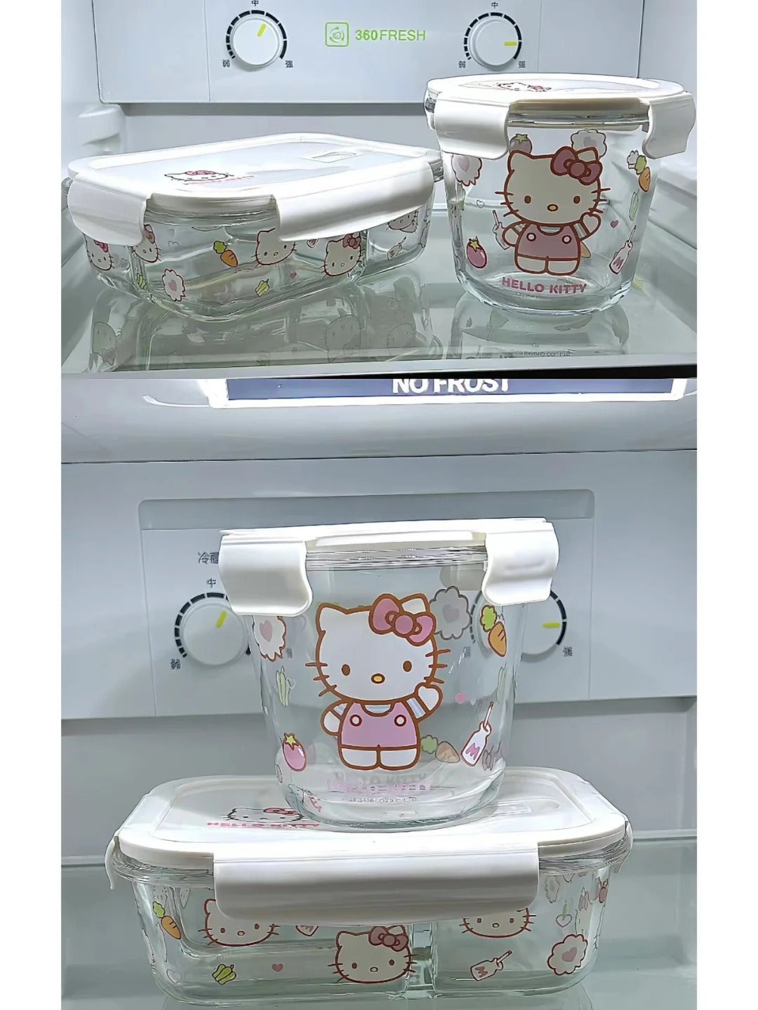 Sanrio Glass Bento Lunch Box