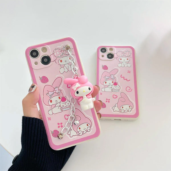 Sanrio Phone case with charm