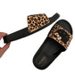 Hellokitty Leopard Print Shower Sandals Bathroom Slippers Non-Slip Indoor Home House Beach Shoes