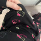 Hello Kitty Black Pajama Sets Sleepwear Nightwear Pjs Lounge Sets